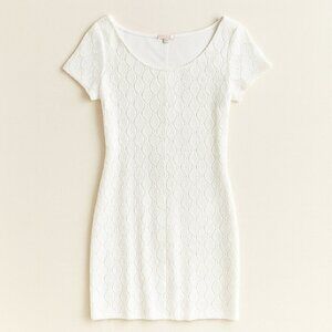 Isaac Mizrahi White Lace Mini Dress